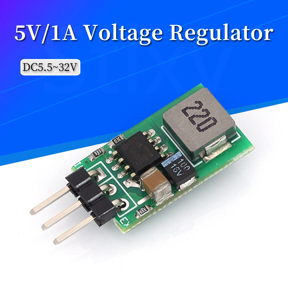 Регулятор-напряжения-dc55-32v-до-5v-1a-замена-to-220-lm7805-регуляторы-положительного-напряжения-5-В-вход-55-32-В-до-5v1a-понижающий-модуль