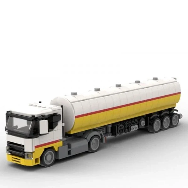 646PCS MOC city Engineering Fuel semi-trailer Truck model DIY creative ideas Child Toy birthday Gift technology building Blocks