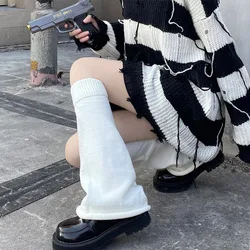 Original Design Sense White Spicy Girl Knitted Leg Covers Women's Summer Thin Subcultural Socks With Stacked Socks In The Tube