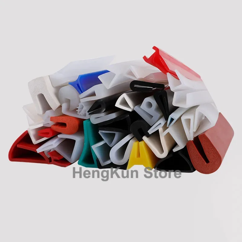 

1/3/5 метров силиконовая уплотнительная лента U-типа, термостойкие резиновые полоски для предотвращения столкновений, металлические кромкооблицовочные детали