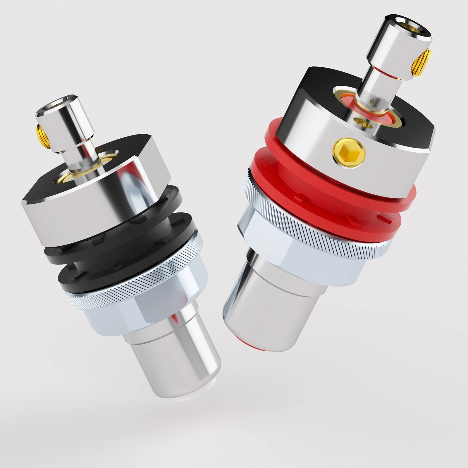 Розетки Monosaudio C406 RCA, провода из чистой меди/золота/родиевого покрытия с латунными крепежными винтами и тефлоновыми изоляторами
