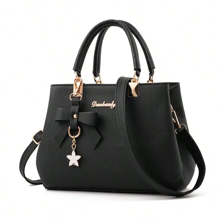 

Elegant Women's Handbag With Bow Design, Tote & Shoulder Style