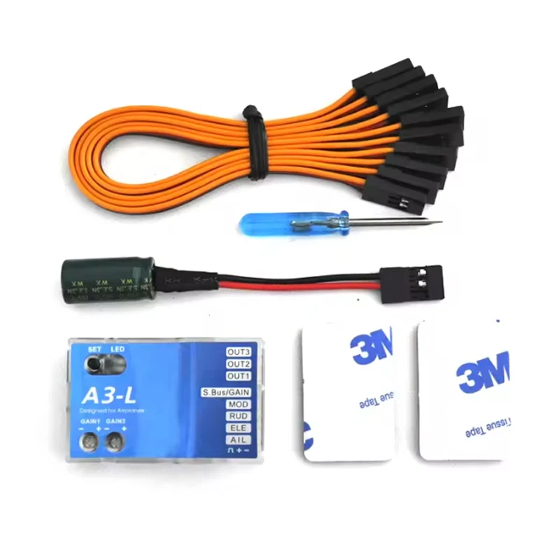 Hobby Eagle A3 V2/A3-L V2 controlador de vuelo de avión estabilizador giroscopio de 3 ejes para avión helicóptero de ala fija