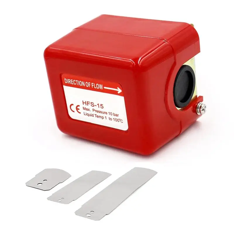 A84E-HFS-15 Paddle Flow Control Switch 1/2Inch 250V AC SPDT Water Cooling System Flow Blade Type Water Flow Switch
