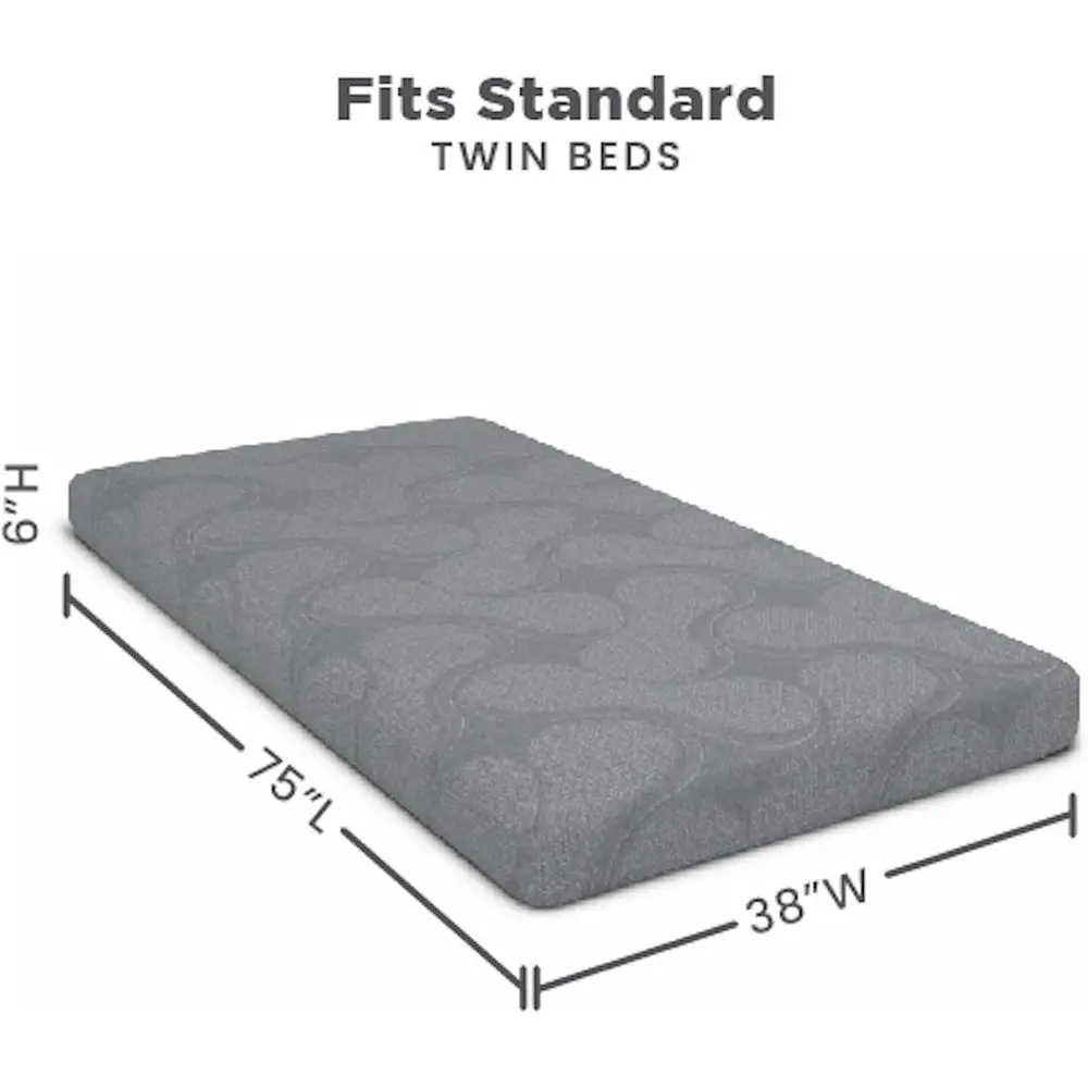 Snooze 6 inch Memory oam Matras, Twin