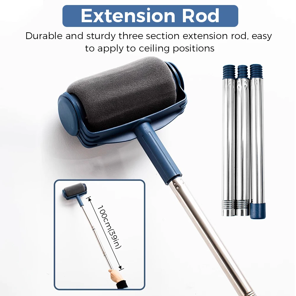 

Набор валиковых кистей для рисования стен, бытовая настенная декоративная кисть для рисования, сделай сам, угловая картина, вращающаяся кисть, ручка, инструмент