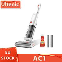 Ultenic AC1 Cordless Wet Dry Vacuum Cleaner, 15KPa Suction, 2L Water Tank, Dual Edge Cleaning, 45min Runtime, Smart LED Display