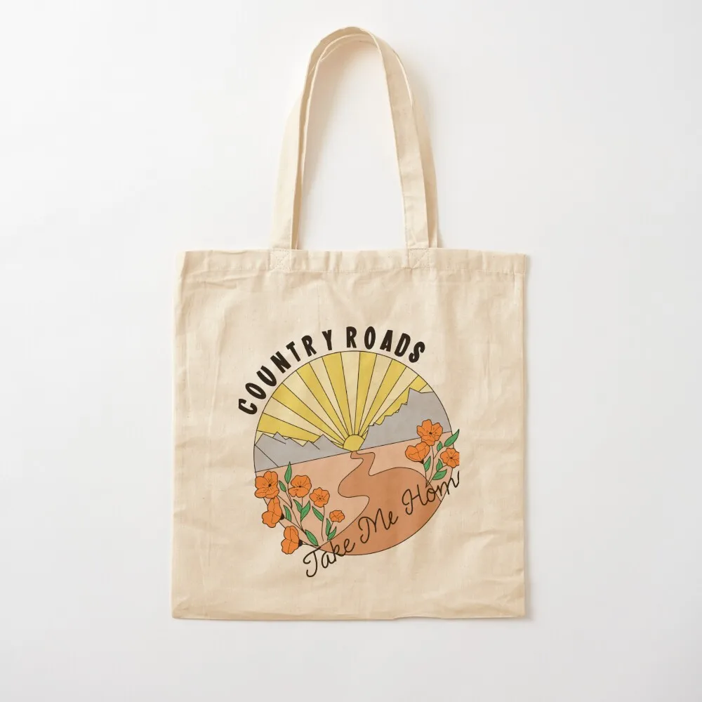 Country Roads Take me home Tote Bag tote bag screen bag luxury women shoping