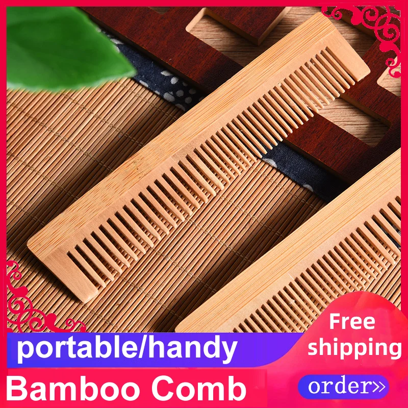 Free Shipping Independent Paper Box 100% Biogradable Package Hotel Supplies Travel Trip  Public House Portable Bamboo Comb