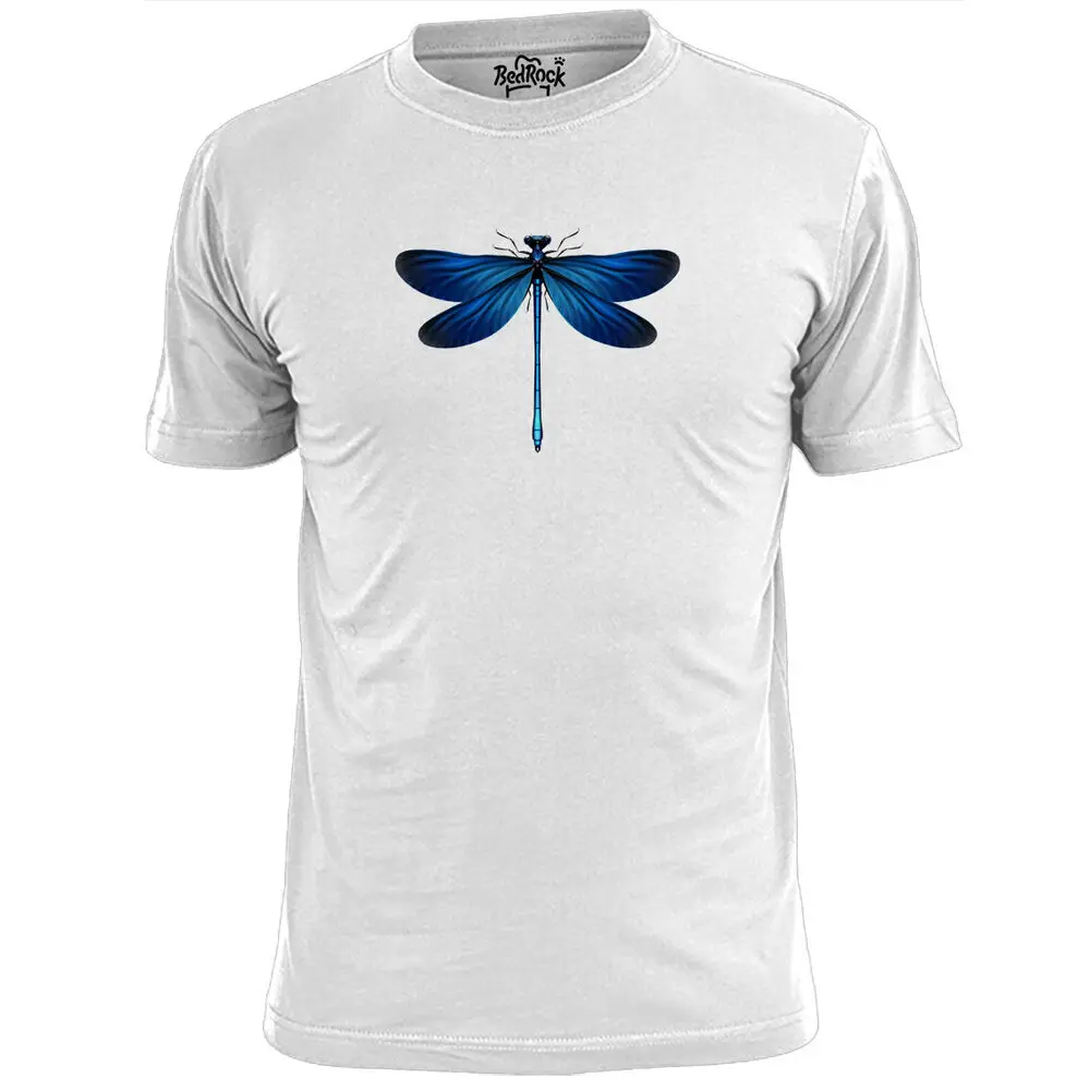 Mens Blue Dragonfly T Shirt  Insects Nymphs Art  High Quality 100%Cotton Short Sleeve