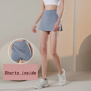 Short Short Skirt of Women's High Waist, Lined Shorts, Fitness Yoga, Quick Drying, Running, Tennis, Golf, Summer Clothing 10 Main Sales Short Saia - №7