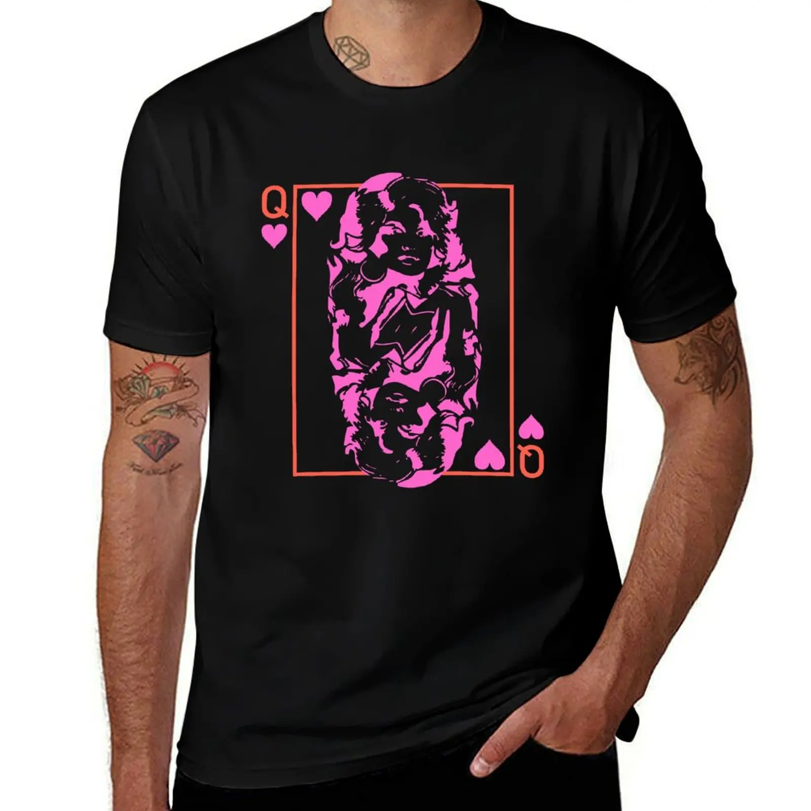 

Dolly Parton Shirt Queen Dolly Parton Q heart T-Shirt t shirts for man pack white t shirt custom print T-Shirt