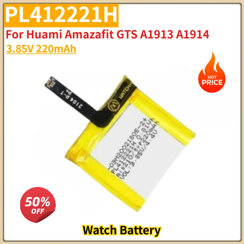 

Высокое качество PL412221H аккумулятор 3,85 В 220 мАч для Huami Amazafit GTS A1914 A1913 умные часы совершенно новый сменный аккумулятор