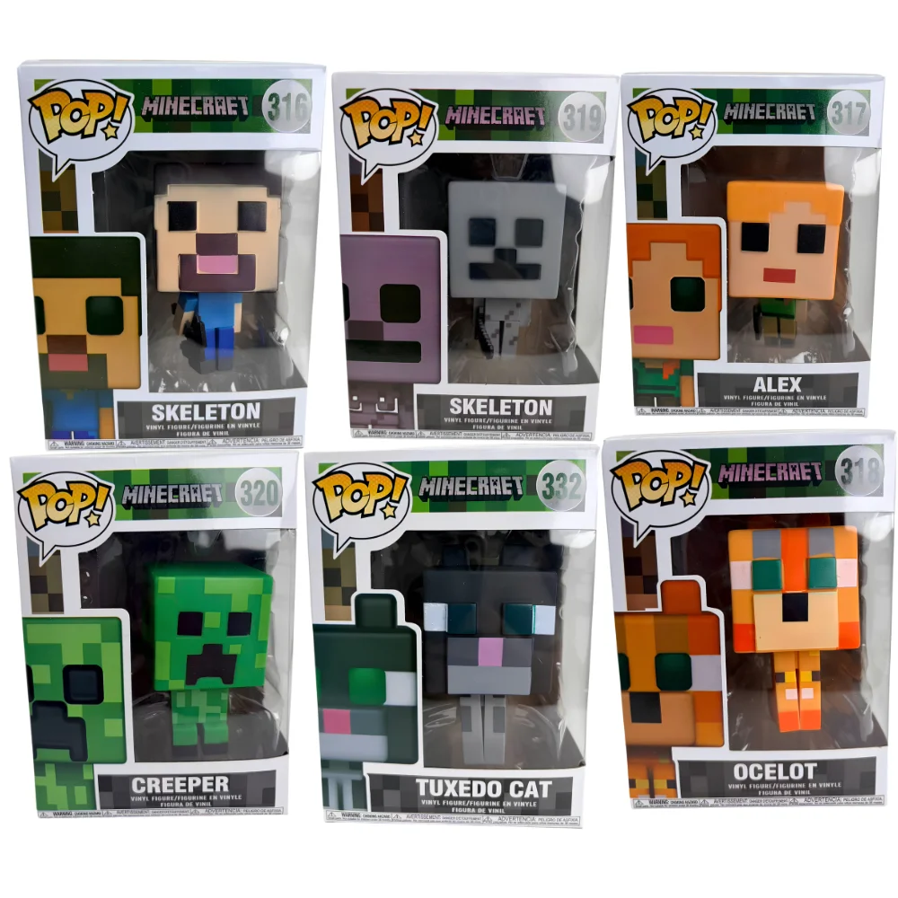 Party Games Minecraft - FUNKO POP マインクラフト キャラクターフィギュア マインクラフト クリーパー
