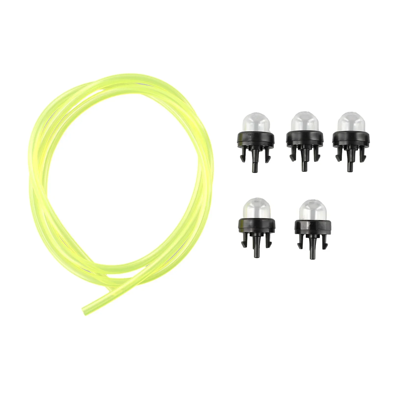 5pc primer lâmpada bomba lâmpadas 1m linha de combustível substituível para ryobi/tihl/talon trimmer whipper snipper motosserra ventilador