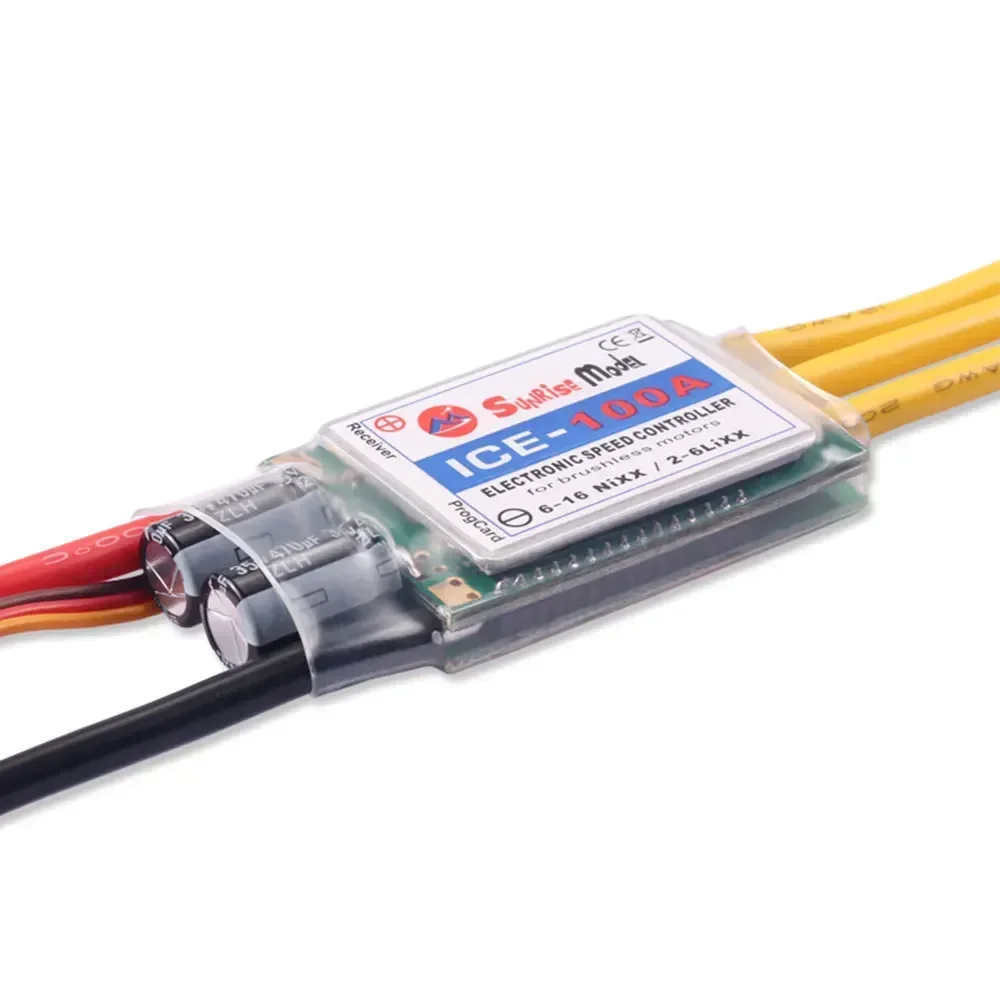 SunriseModel ICE 2-6S Elicottero Aereo Brushless ESC con Uscita BEC 18A 30A 40A 45A 60A 90A 100A 120A 150A per Modelli RC FAI DA TE