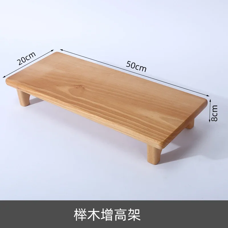 Minimalistisch hoogteverhogend rek Massief houten desktopcomputerstandaard Desktopscherm Monitorstandaard Veelzijdige scène Notebooktafel