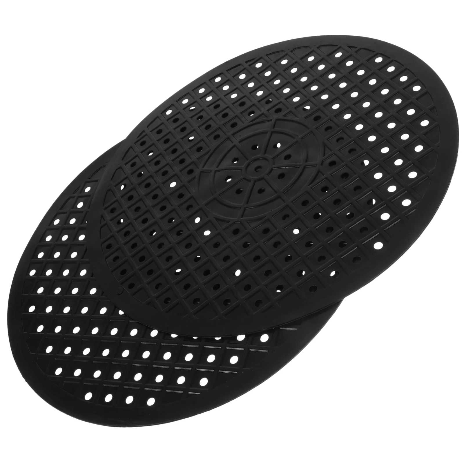 

2pcs Sink Mats for Kitchen Drain Mat Set Dish Drying Rack Foldable Rubber Protector Pads Stabilizing Grid Cooling Rack