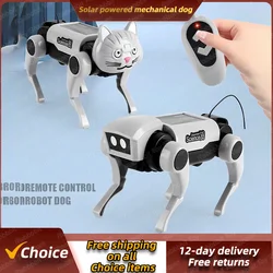 13.5x7x8cm Science And Education Solar Robot Dog Steam Manual Diy Assembling Educational Science Experiment Robot Children's Toy