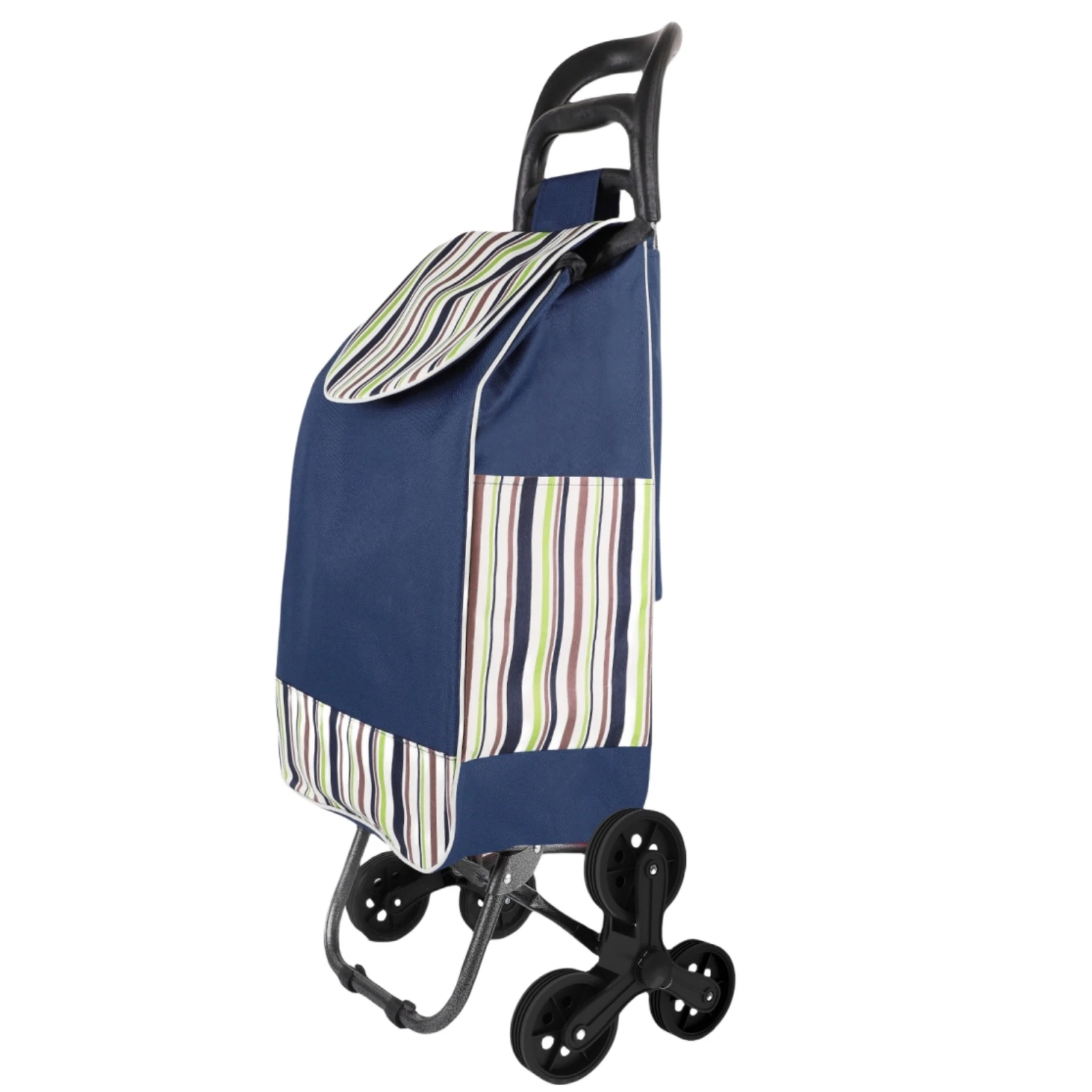 1 Stylish Shopping Trolley, Upgraded Stair Climbing Shopping Cart, Rolling Large Capacity Storage Bag , Family Trolley