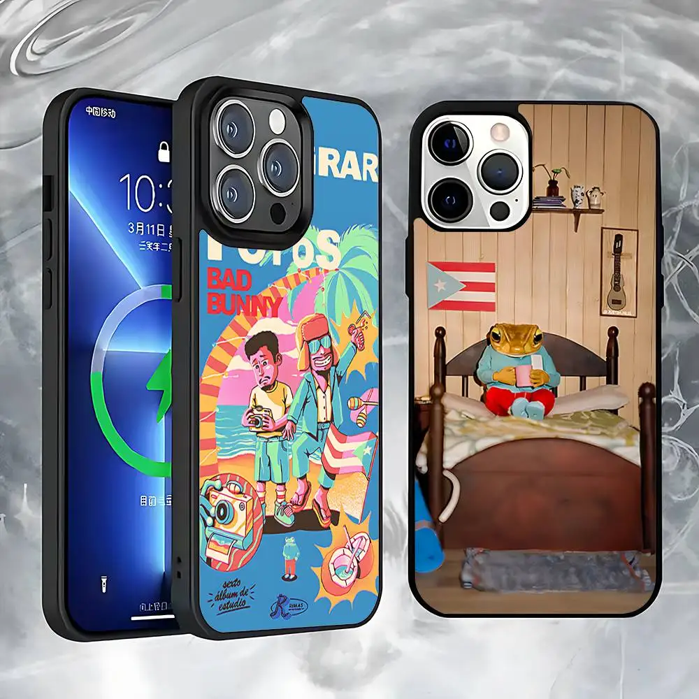 

DTMF B-Bad-BunnyS singer Phone Case For iPhone 17,16,15,14,13,12,11,Pro,Max,Plus,Mini,SE4,E Magnetic Magsafe Wireless Charging