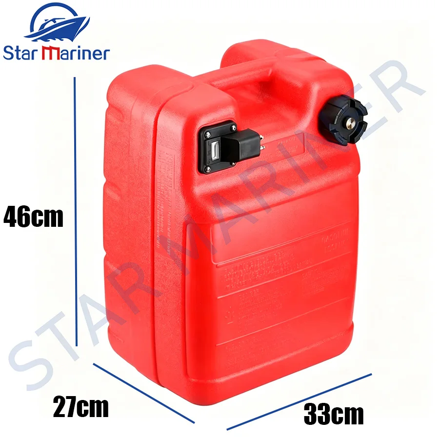 24L Boat Outboard Fuel Tank Oil Box for Yamaha Outboard Engine 6YJ-24201 6YJ-24201-10/-01 Anti-static Corrosion-resistant