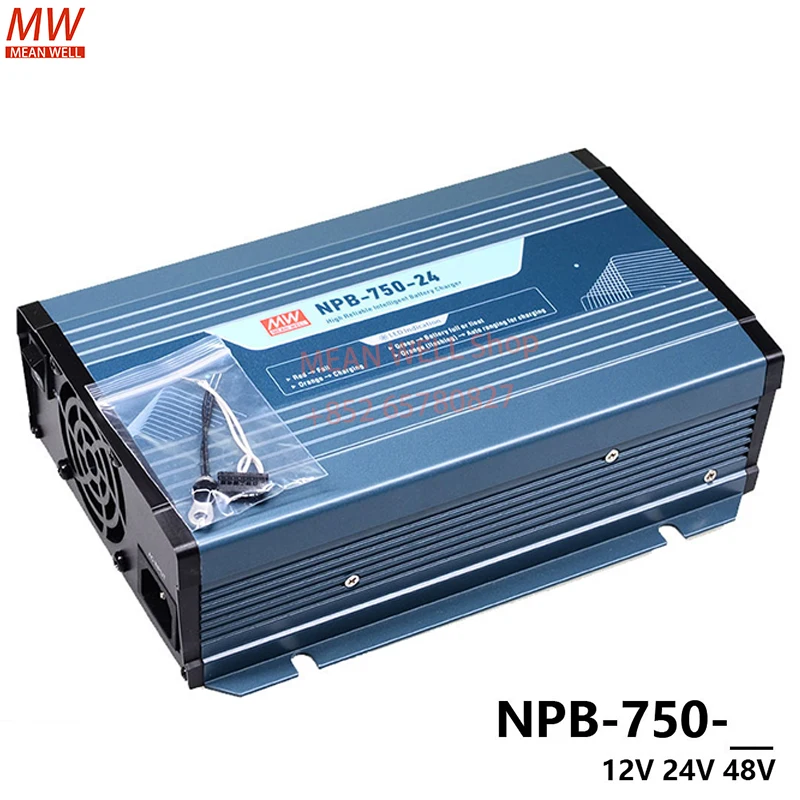 MEAN WELL 760W High Reliable Ultra Wide Output Range Intelligent Battery Charger NPB-750-12 NPB-750-24 NPB-750-48