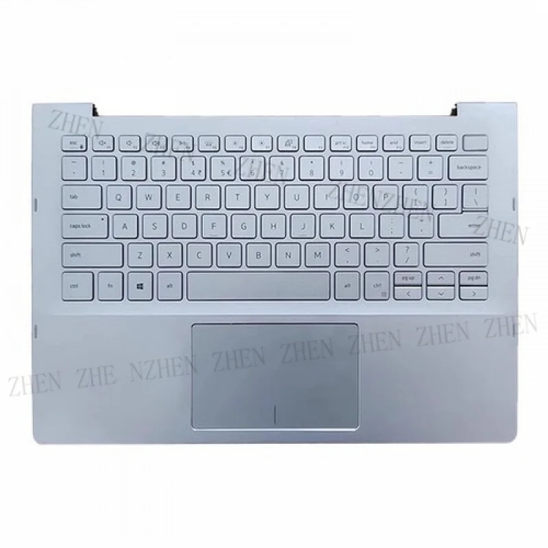 

Y для DELL Inspiron 7391 7390 Подставка для рук 2-в-1 0DVR8Y серебристый с клавиатурой и тачпадом