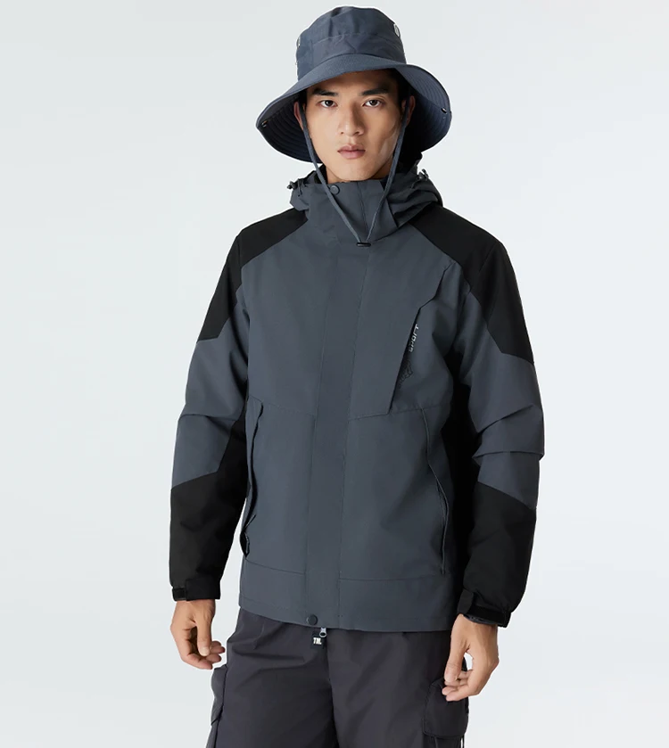 

3-in-1 Mountaineering Suit Ski Jackets Unisex Outdoor Velvet Thickened Inner Jackets Two Piece Set Camping Climbing Jackets Coat