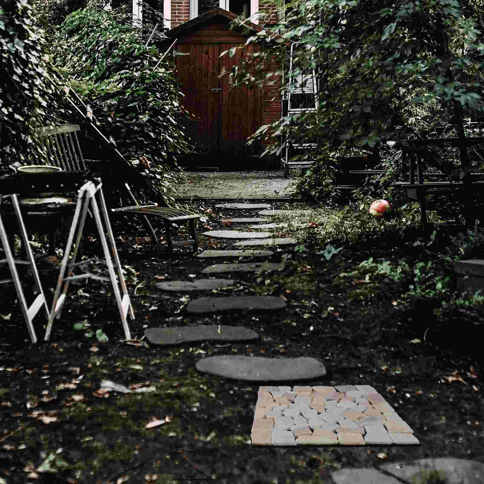 بلاط أرضيات رخامي طبيعي مضاد للتآكل ، سطح متشابك ، أرضيات حجرية ، ديكور منزلي ذاتي الصنع ، حديقة