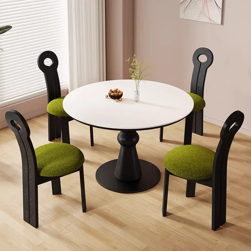 

Designer Nordic Wooden Chair Wabi Sabi Soft Single Person Chair Luxury Dining Table Cafe Silla De Escritorio Furniture Home