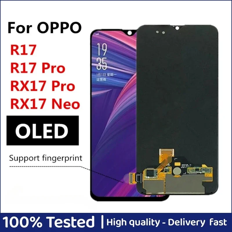 

6.4" OLED for OPPO RX17 Neo LCD Display for OPPO R17 RX17 Pro R17 Pro LCD Screen Digitizer Full Assembly Replacement Parts