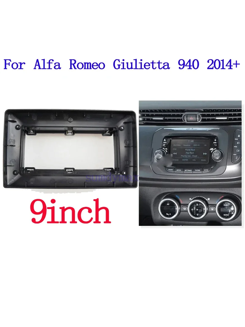 9inch Car Radio Dashboard Accessory Bracket for ALFA ROMEO Giulietta 159 2014 2015 Android Multimedia Radio Panel Frame