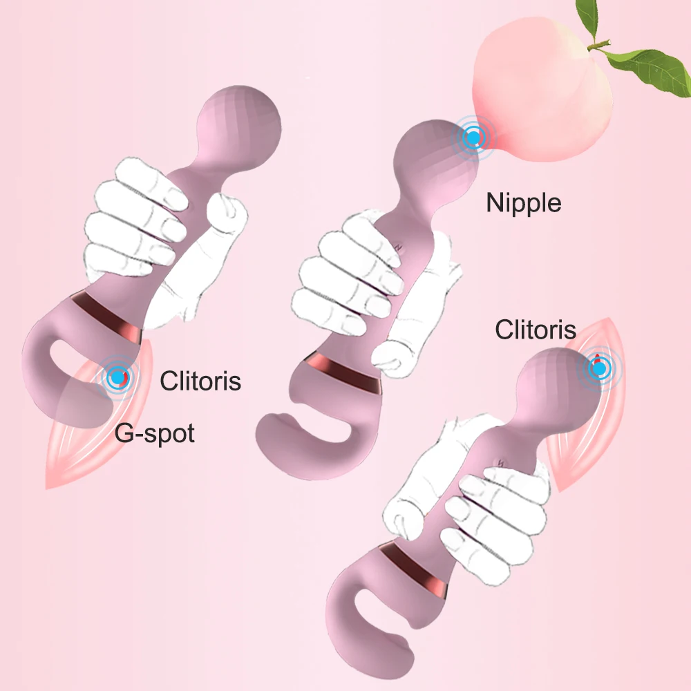 2 в 1, Женский Вибратор для стимуляции клитора и точки G