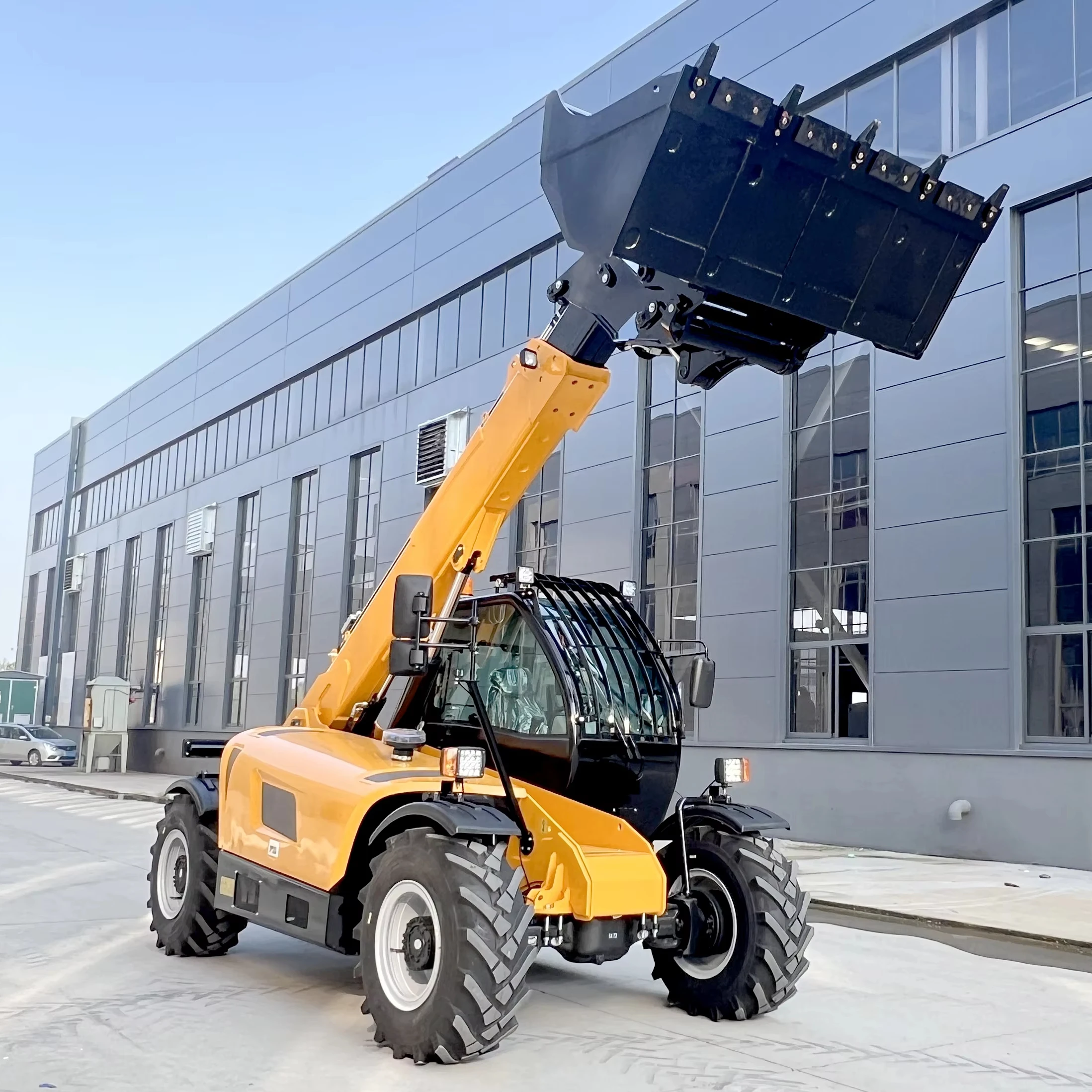 Customized Mini Diesel 7m Lift Height Telescopic Handler 3t Telehandler Telescopic Boom Forklift For Sale