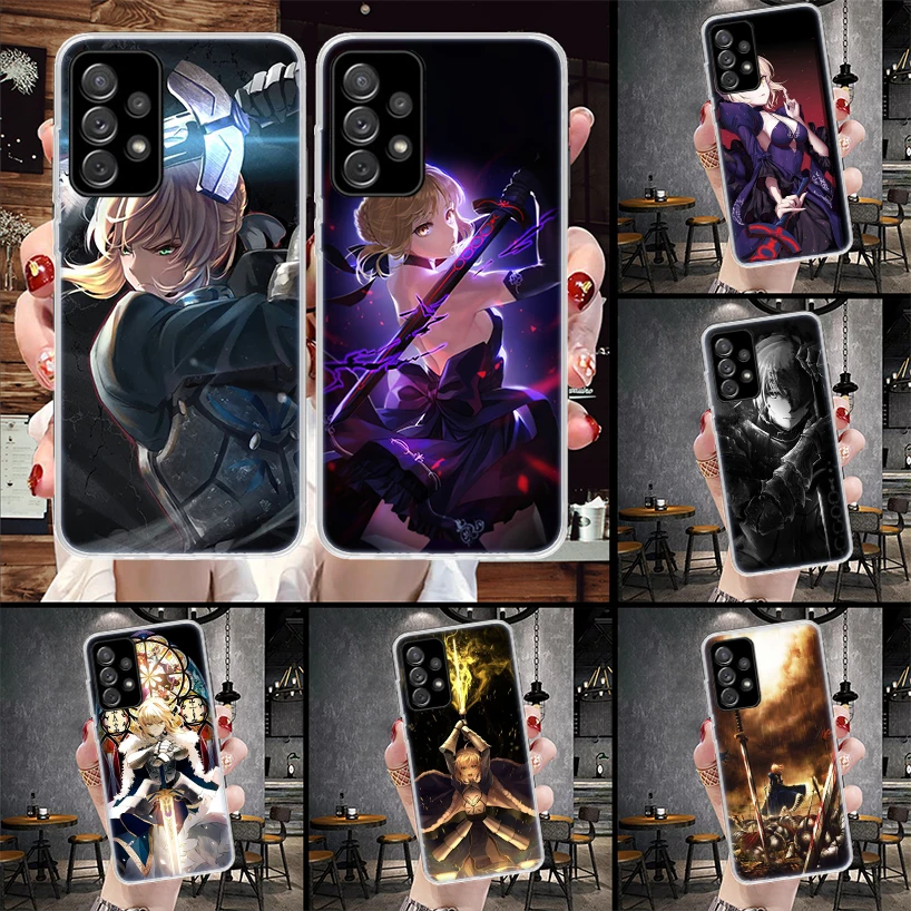 Fate Zero Stay Night Saber Phone Case For Samsung Galaxy A71 A51 A41 A31 A21S A11 A70 A50 A40 A30 A20E A10S A20S A6 A7 A8 A9 + S