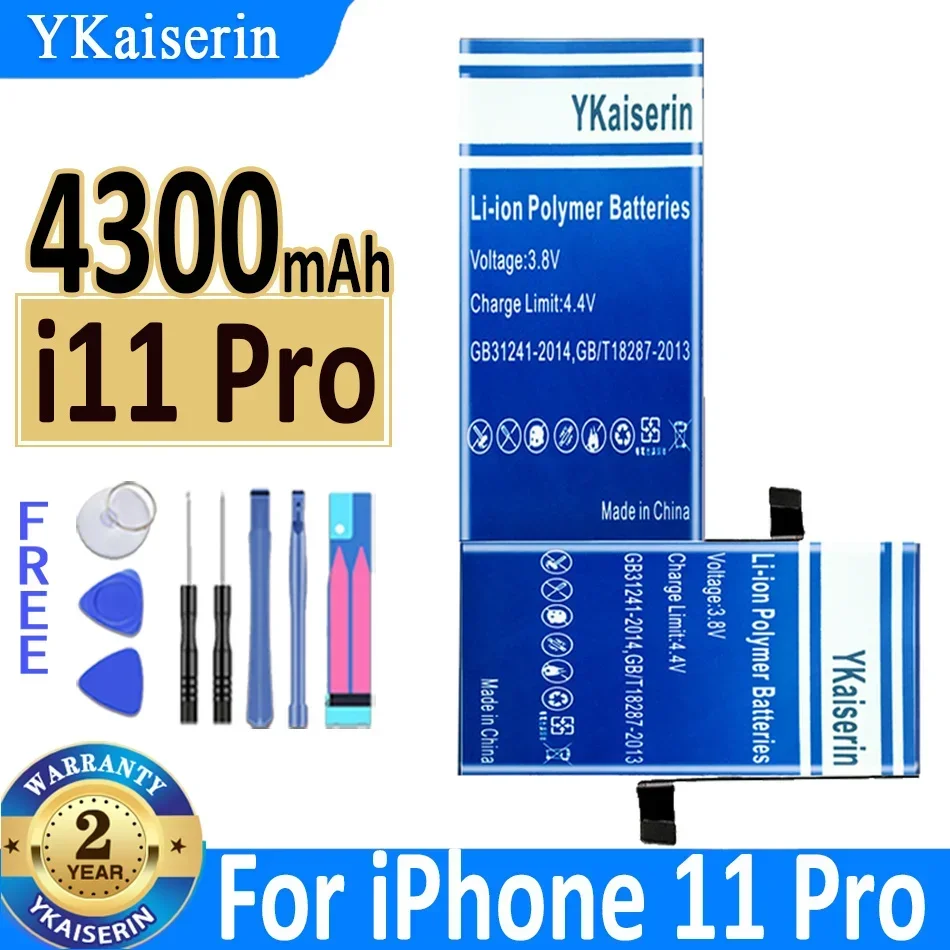 YKaiserin New Zero-cycle High-quality Battery For IPhone 6 6S SE 7 8 Plus X Xs Max 11 Pro Mobile Phone With Free Tools Warranty