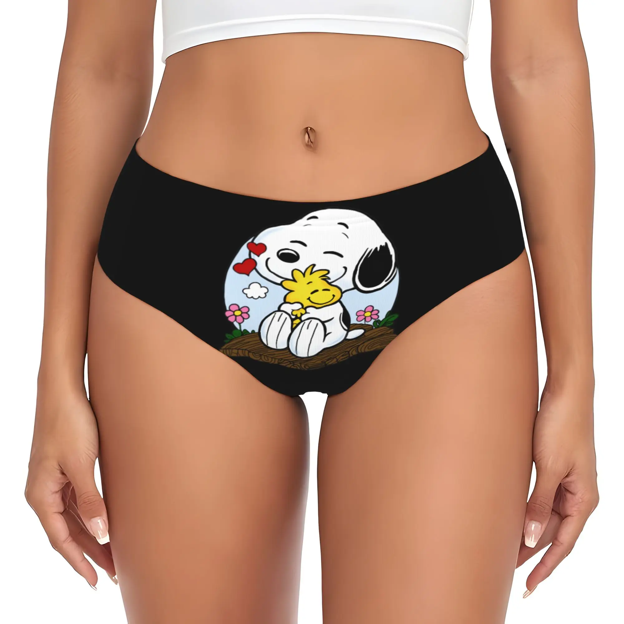 

Custom S-snoopies Brief Panties Women's Comfort Manga Underwear