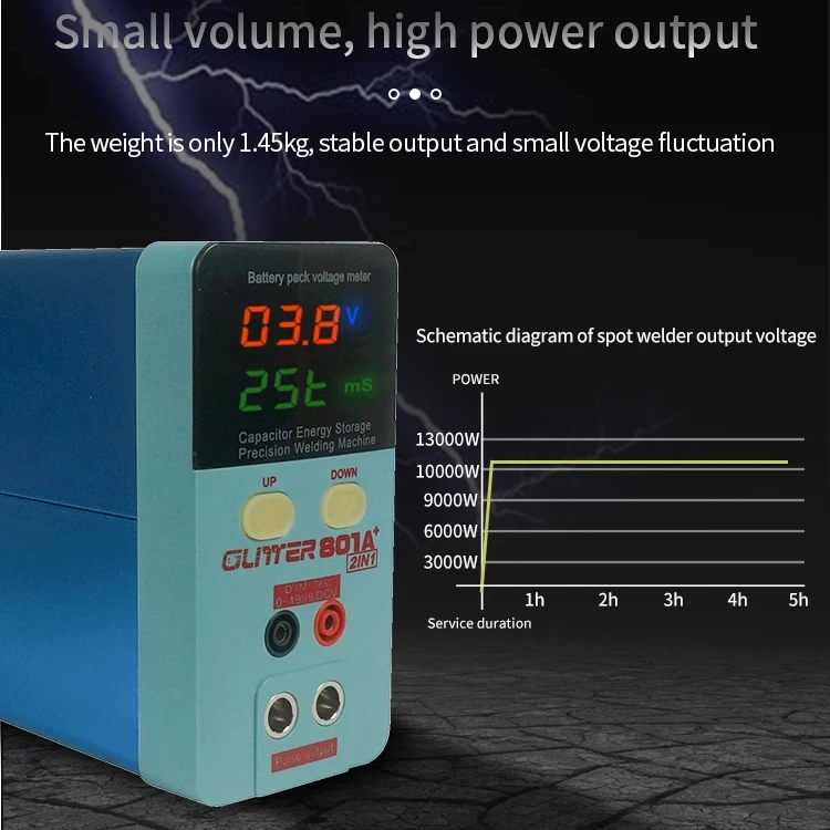 

GLITTER 801A+ 70BN Welder Pen Kit 4 Thickness Options Nickel/Steel 0.2mm Pressure Welding