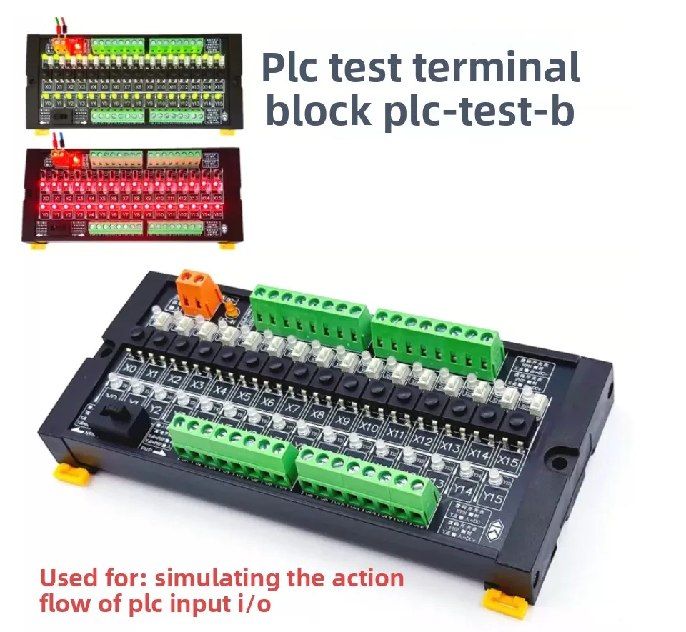 PLC Test Board 16-channel Input and Output Debugging Module Is Compatible with NPN/PNP Key Board