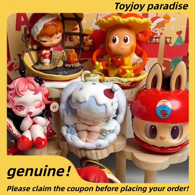 

Оригинальная коллекционная фигурка Pop Mart Apple Of My Eye Series Blind Box: Skullpanda Dimoo Mystery Box – идеальный рождественский подарок для любителей игрушек