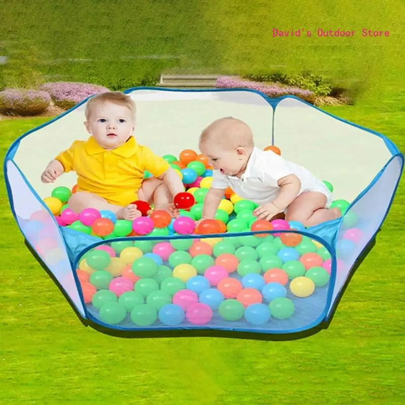 ใน/กลางแจ้งเด็ก Ball Pit Pool เล่นเต็นท์ Ball Pit เล่นเต็นท์เด็กพับเล่น House Ocean Ball เกมสระว่ายน้ำเต็นท์ X3UA