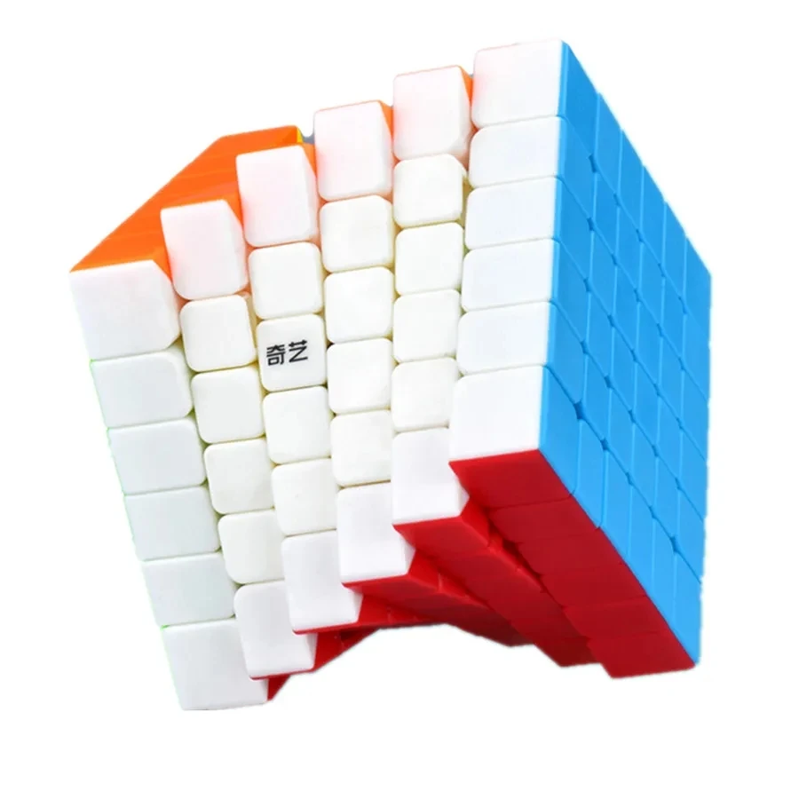 Qiyi-Cubo Mágico Profissional de Velocidade para Crianças, Versão Sem Adesivo, Puzzle Toy for Kids, Qifan S2, 6x6, 6 Camadas, 6x6