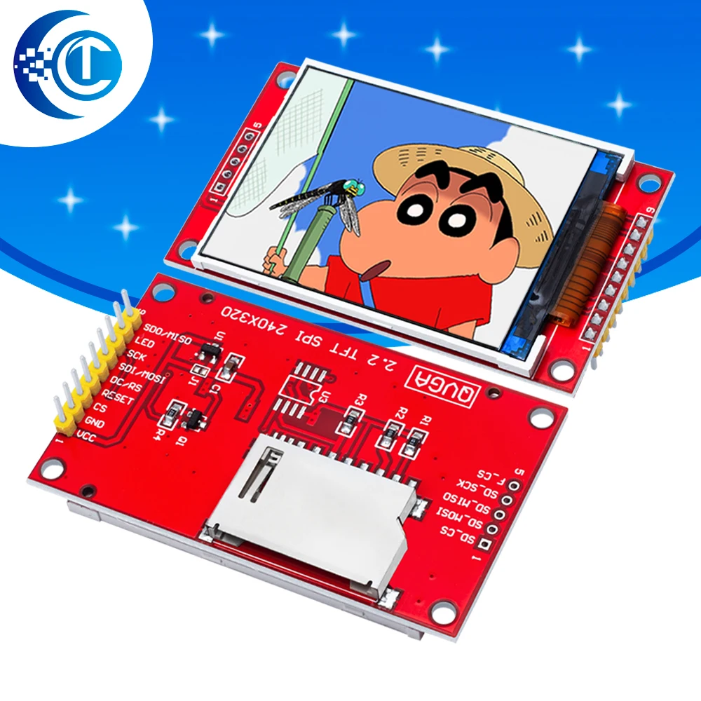 

Smart Electronics 2.2 Inch 240*320 Dots SPI TFT LCD Serial Port Module Display ILI9341 5V / 3.3V 2.2'' 240x320 for Arduino Diy