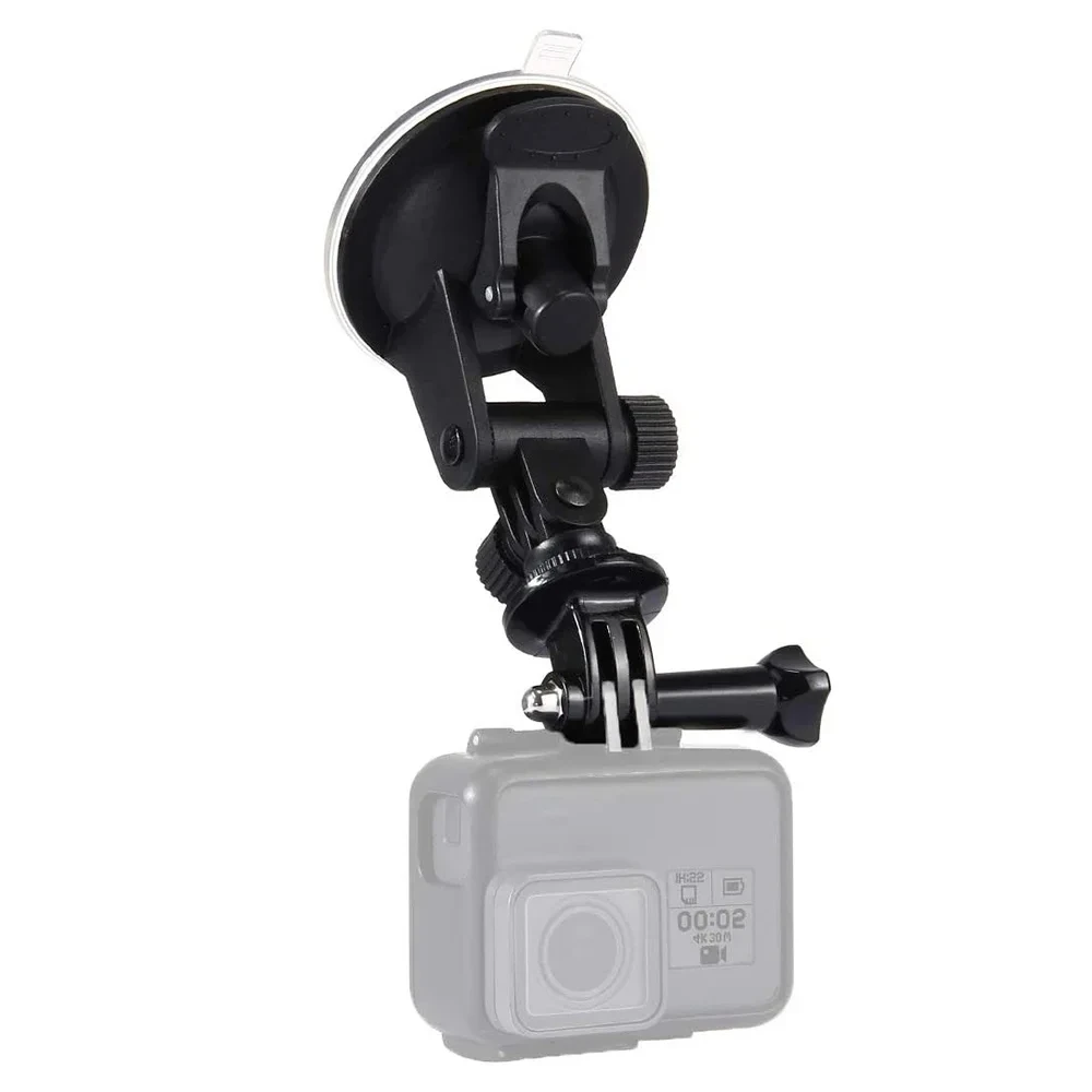 ดูดถ้วย Mount ผู้ถือกระจกรถยนต์ Mount สําหรับ GoPro Hero 12 11 10 9 8 7 6 5 4 DJI OSMO Action กล้องสําหรับ iPhone สมาร์ทโฟน