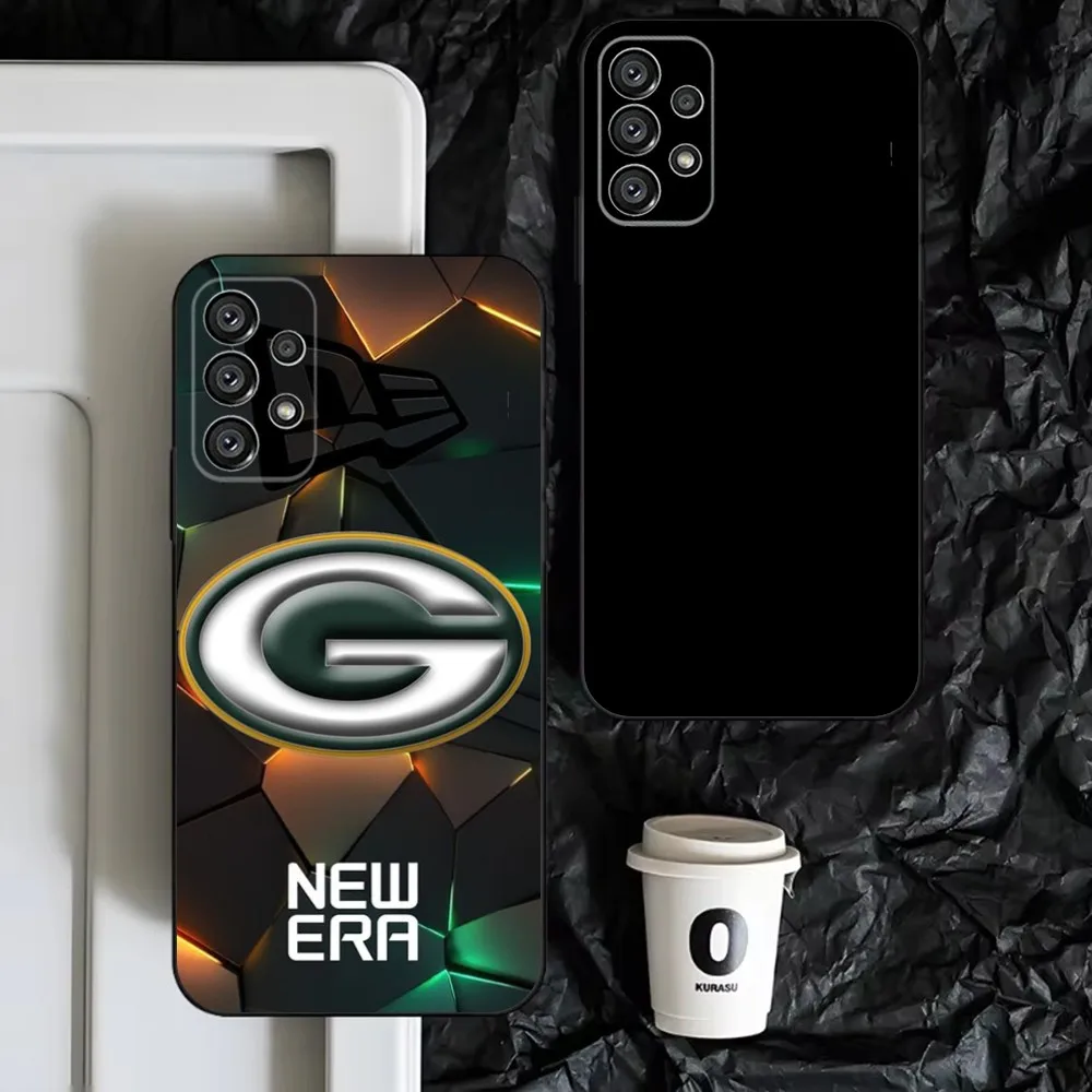 G-Green B-Bay P-Packers Phone Case For Samsung S25,S24,S23,S22,S21,S20,S10,Ultra,Plus,Lite,FE,Soft Silicone Black Cover