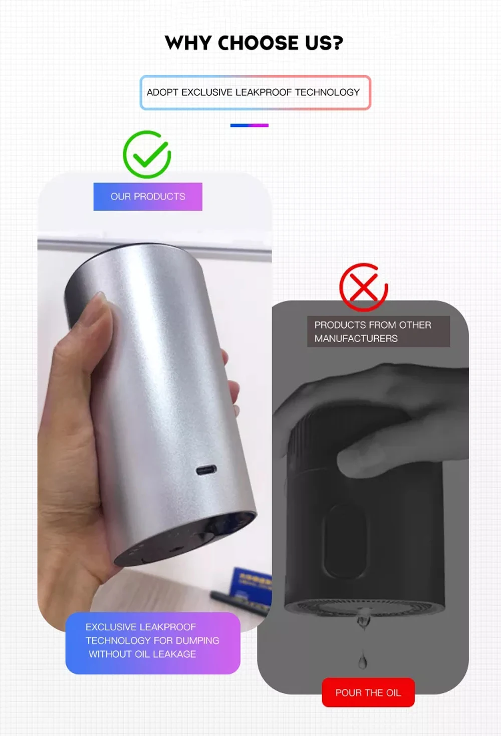 Kabelloser Auto-Aroma-Diffusor mit 20 ml leerer Flasche für ätherische Öle, wiederaufladbarer Duftdiffusor, elektrischer Geruch für Zuhause und Schlafzimmer – Detail 9