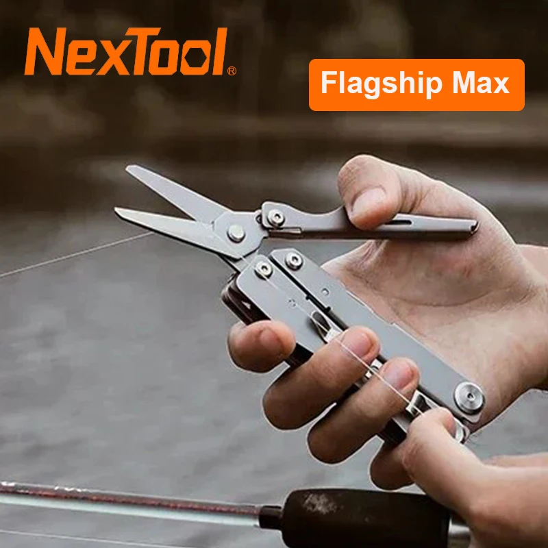 NexTool Flagship Max 14 In 1 Multi Tool Pliers Upgraded Knife 80Cr14Mov Folding Multitool Large Scissors Outdoor EDC Tool