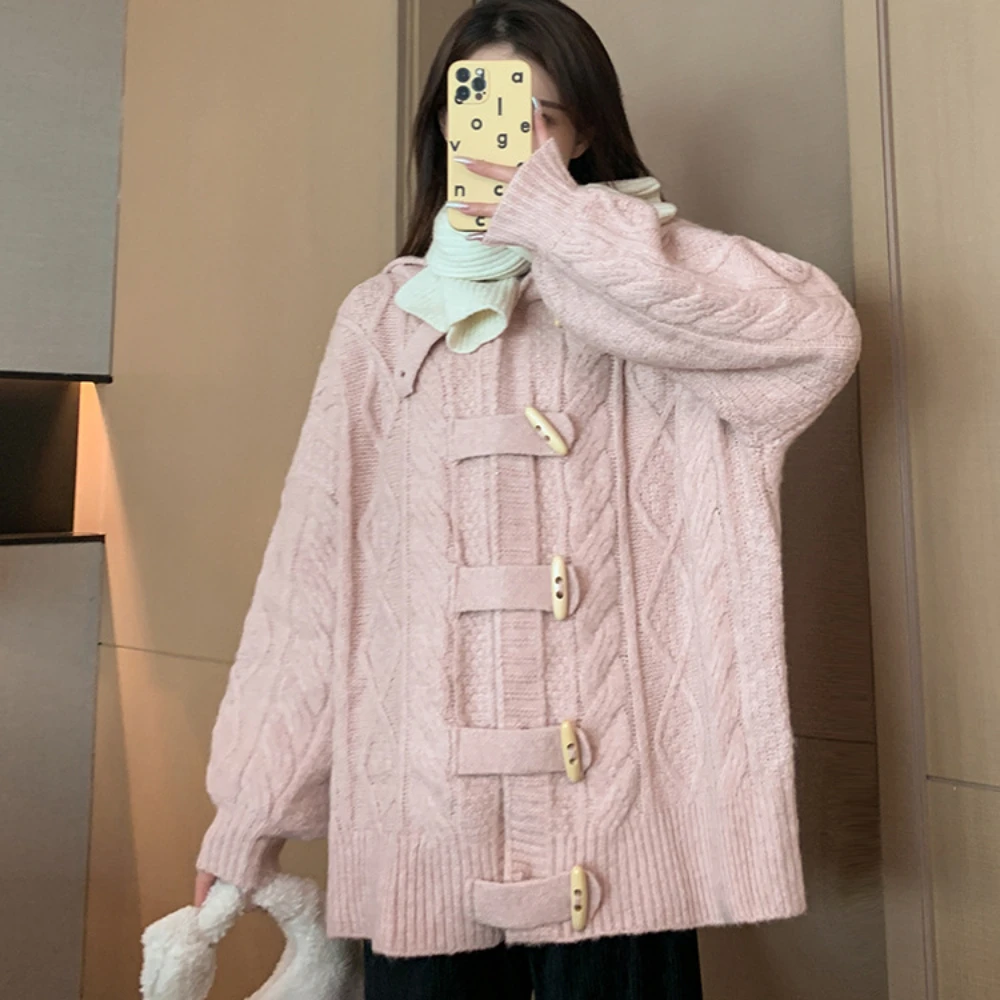 Maternity Cardigan Sweater Coat 2023 New Autumn Winter Clothes For Pregnant Women Korean fashion Pregnancy photoshoot Jackets