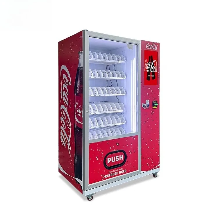 

Торговый автомат FOODLINE с индивидуальным дизайном для напитков и закусок с экраном и функцией брендирования